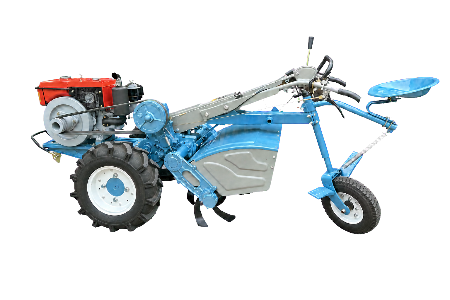 GN12 walking tractor platform with rotary tiller and diesel engine